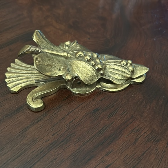 Virginia Metalcrafters MISTLETOE paper clip design number 7-27 VA VMC Brass - Picture 4 of 7